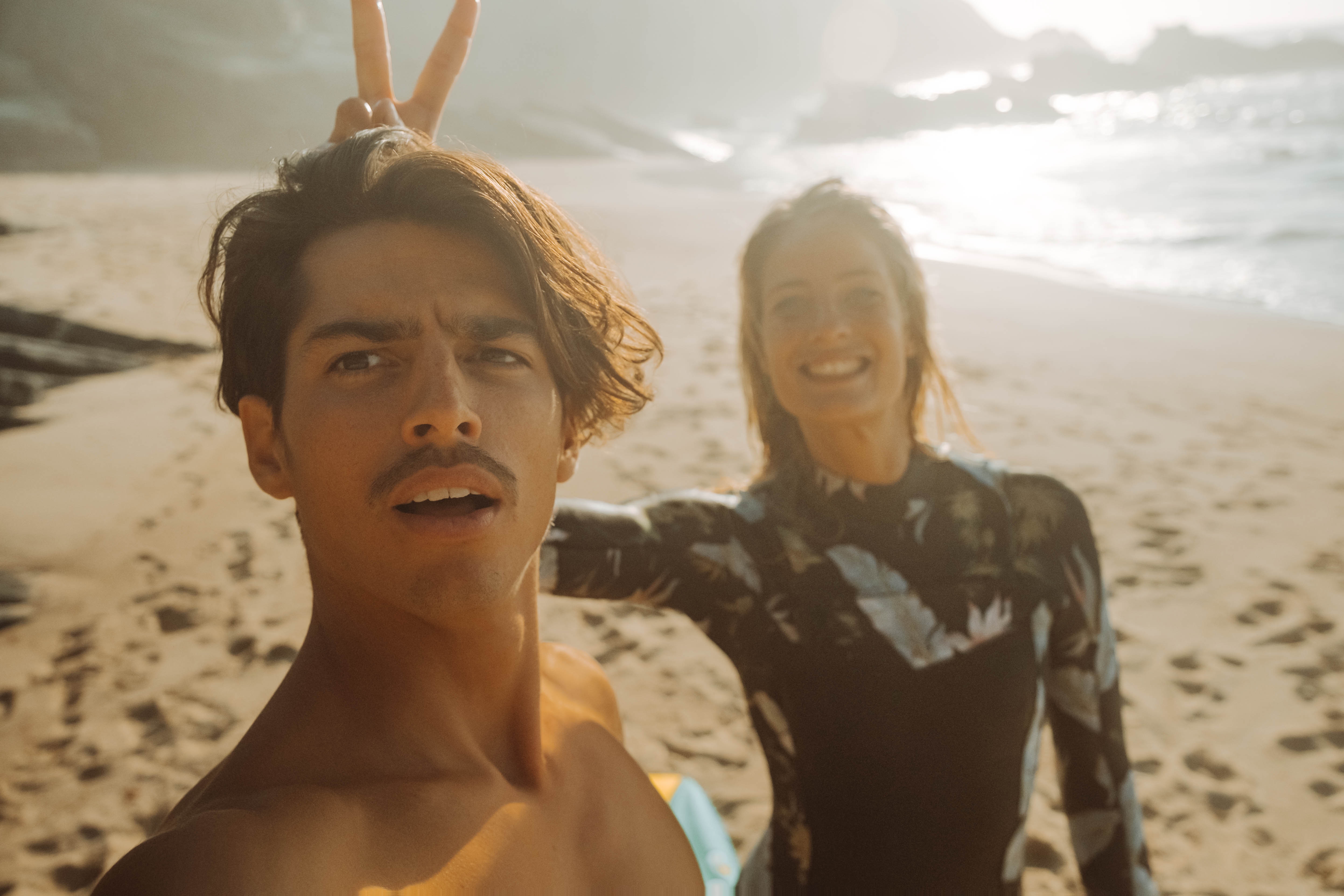 Wild Surfing With Lola and James