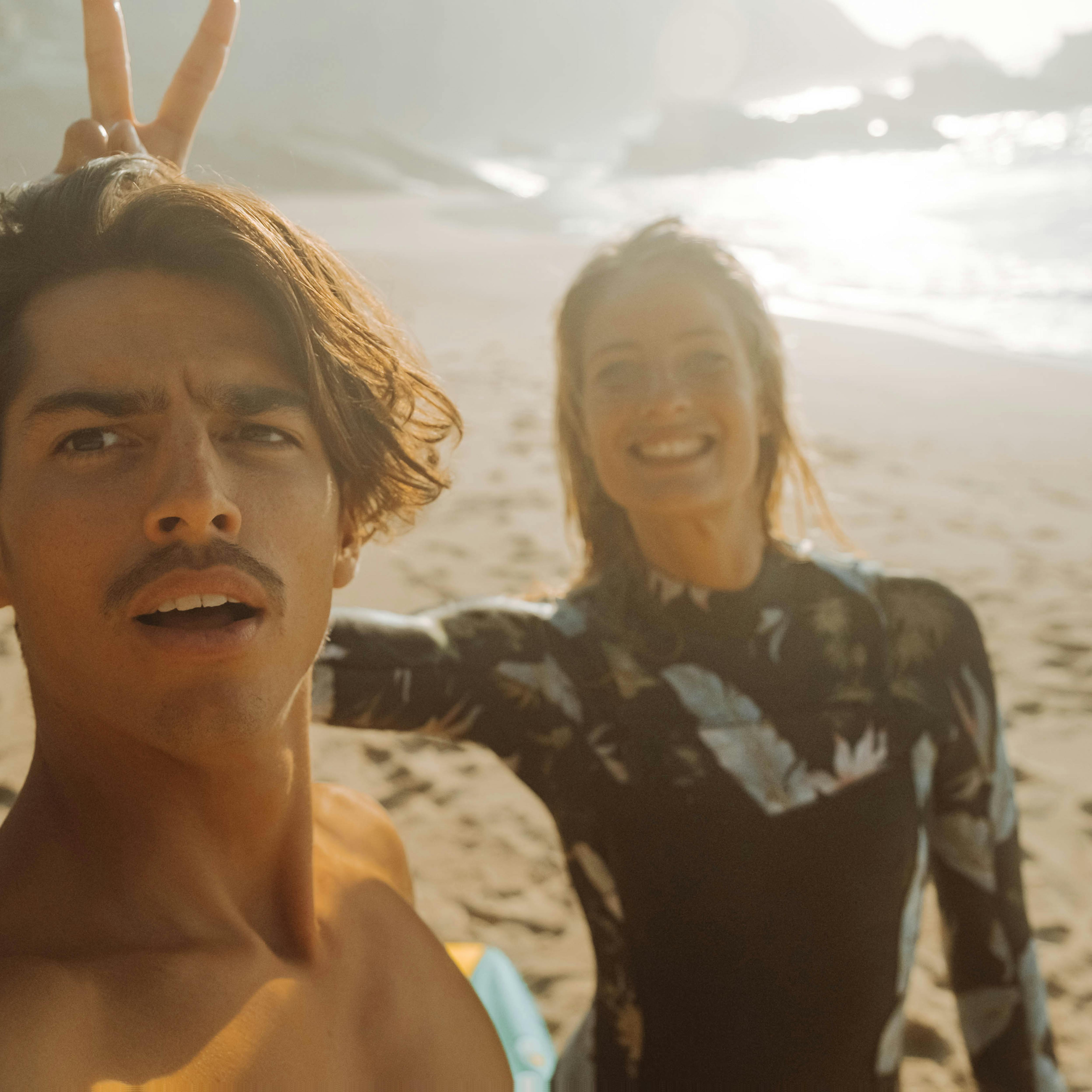 Wild Surfing With Lola and James